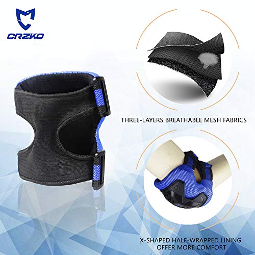 image for CrzKo Kids/Youth Protective Gear, Knee Pads and Elbow Pads with Wrist 
