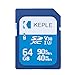 Price comparison product image Keple 64GB SD Memory Card Quick Speed SDcard Compatible with Canon EOS 1300D, 800, M10, 7D Mark II, M2, 750D, 760D, Kiss M, 5DS X SLR Digital Cameras | 64GB UHS-1 U1 SDXC Card