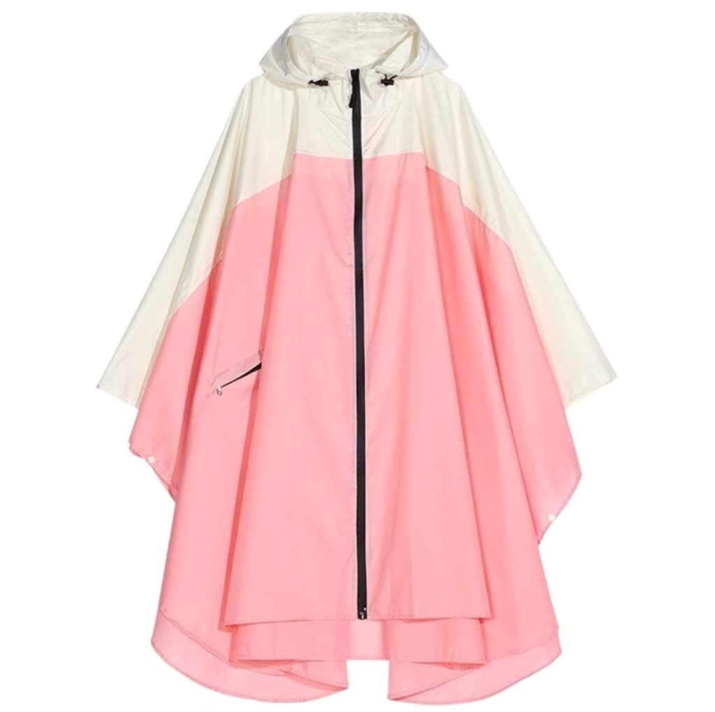 Chubasquero Chubasquero Impermeable para Mujer, Poncho De Lluvia con Capucha para Senderismo, Escalada, Luz Ponchos De Lluvia Impermeables(Pink)