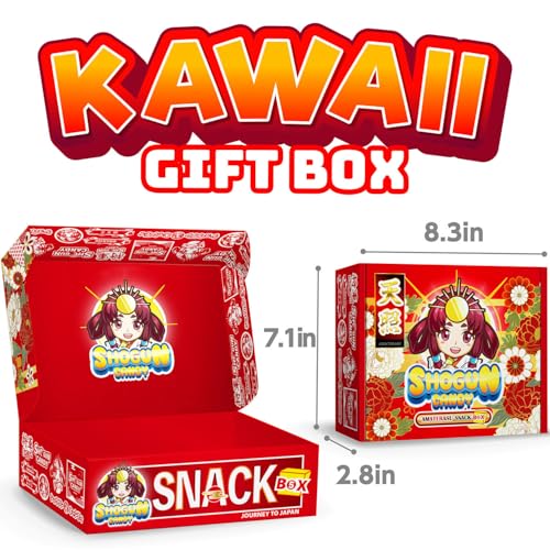 SHOGUN CANDY 40 pcs Japanese Snacks Mystery Box, Japanese Sweets, Popin Cookin Snack Boxes, Kawaii Amaterasu