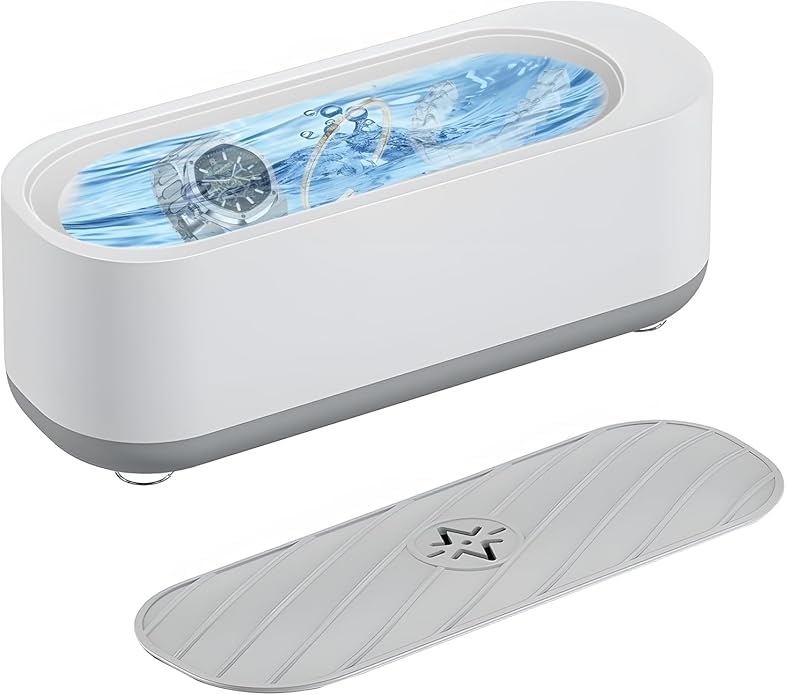 Ultraschallreinigungsgerät Brille Ultraschall Brillenreinigungsgerät Ultrasonic Sonic Cleaner Ultraschallbad 45000Hz Ultraschallreiniger Brille Für Reinigung Brillen Schmuck Uhren Zahnprothesen