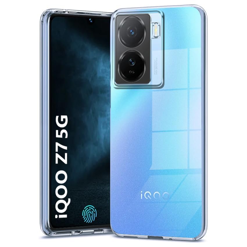 Amazon Brand - Solimo Back Cover for iQOO Z7s 5G (Silicone|Transparent) (B0CTQTWCR7) Amazon Price History, Amazon Price Tracker