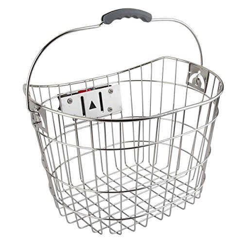 Sunlite Stainless Steel Quick Release Basket, 15.4 x 11 x 9, Silver