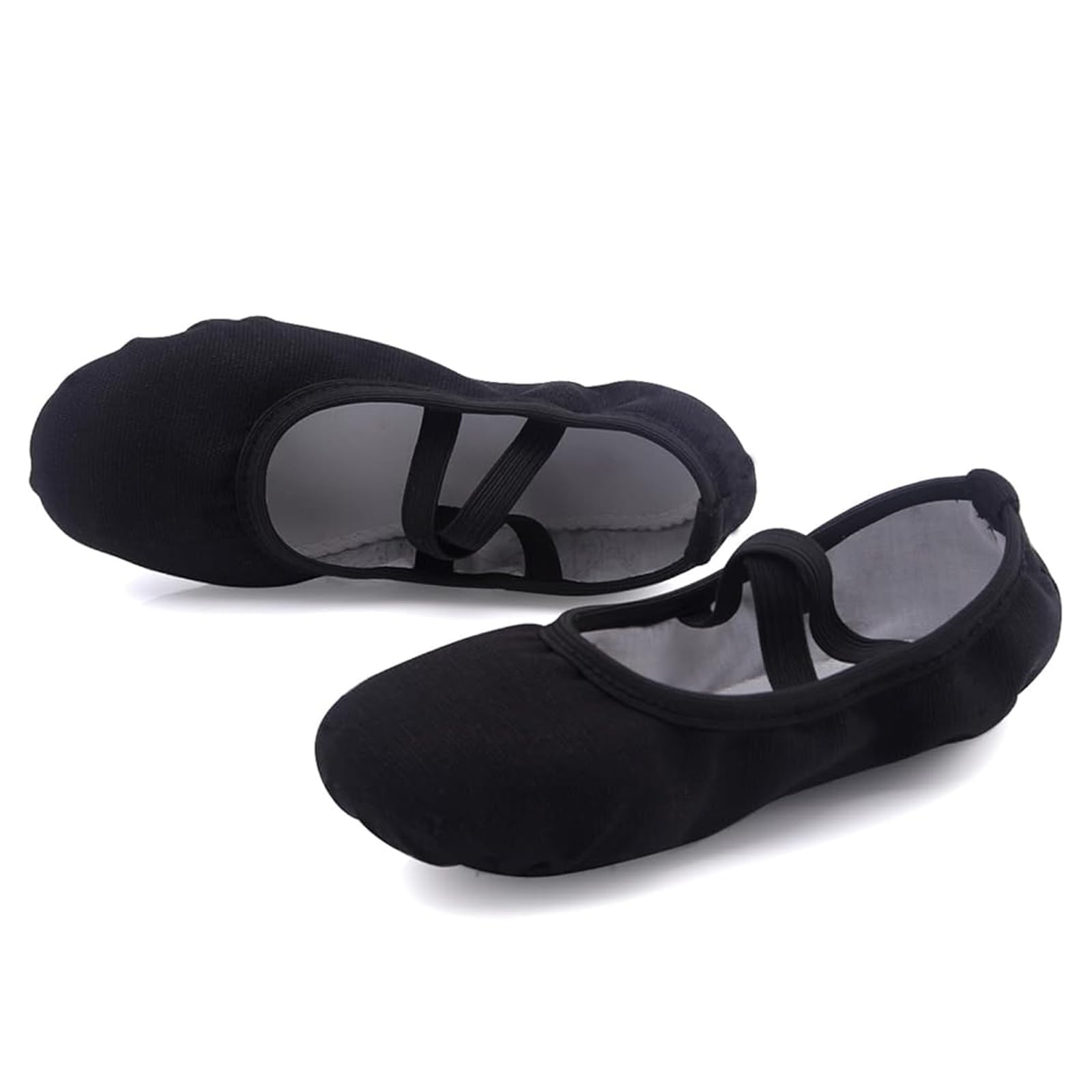 Uniuni Zapatillas Ballet Niña y Mujer Transpirable Canvas Ballet Zapatos con Suela de Cuero Dividido para Niños Adulto