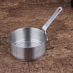 Sartenes Acero Inoxidable Grado Alimenticio Pequeña sartén antiadherente para leche, sartén de acero inoxidable de grado alimenticio, mini olla multifuncional de cocina, sartén para hervir en el hogar (1)