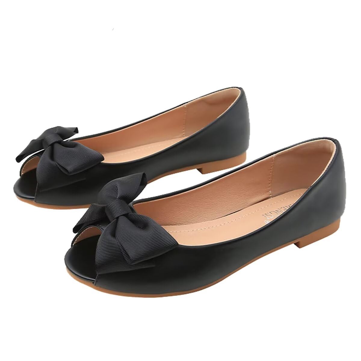 Women's Classy Flats Shoes Bow Comfortable Slip-on Ballets for Party Dating Working Walking Shoes