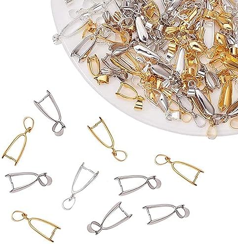 Lot De 100 Connecteurs Pendentif Plaqué Or 20x7 Mm - Pour Fabrication Bijoux Fantaisie - Grossiste