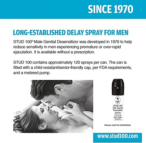 stud 100 male genital desensitizer spray 716- fl ounce box pack of 1