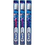 Oral-B Indicator Ortho Toothbrush, Trimmed for Braces, 35 Soft (Colors Vary) - Pack of 3