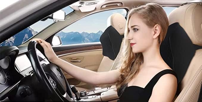 Image of Car Seat Headrest Neck Rest Cushion, Car Neck Pillow Durable 100% Pure Memory Foam Neck Pillow with Breathable Removable Cover, Comfortable Ergonomic & Neck Pain Relief