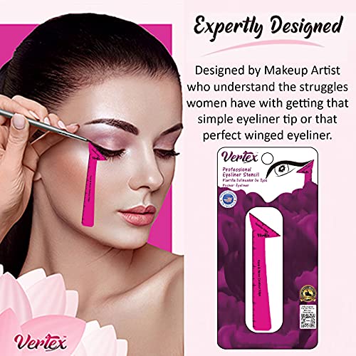 image for Vertex Eyeliner Stencils Pencil Liquid Liner Gel Stamp Pen For Beginne