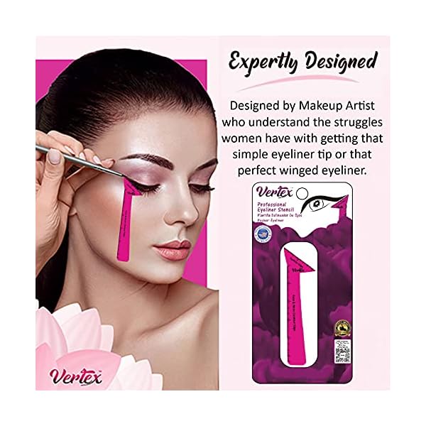 Eyeliner Stencils Pencil Liquid Waterproof Tool For Liner Makeup Brush Pen Stamp Thin Sharpener Cat Eyes Small Angled Wing Tip | Real Beginners Techniques Eye Shadow Lines Gel Eyebrow Pomade Black