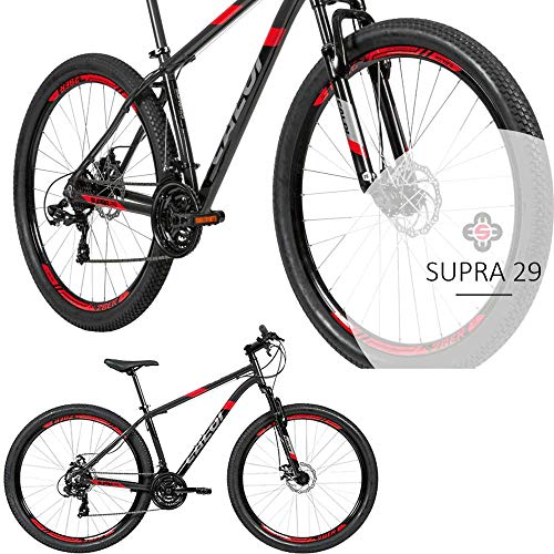 Bicicleta Supra Aro 29 Tamanho 17 Cinza 21 Velocidades A19