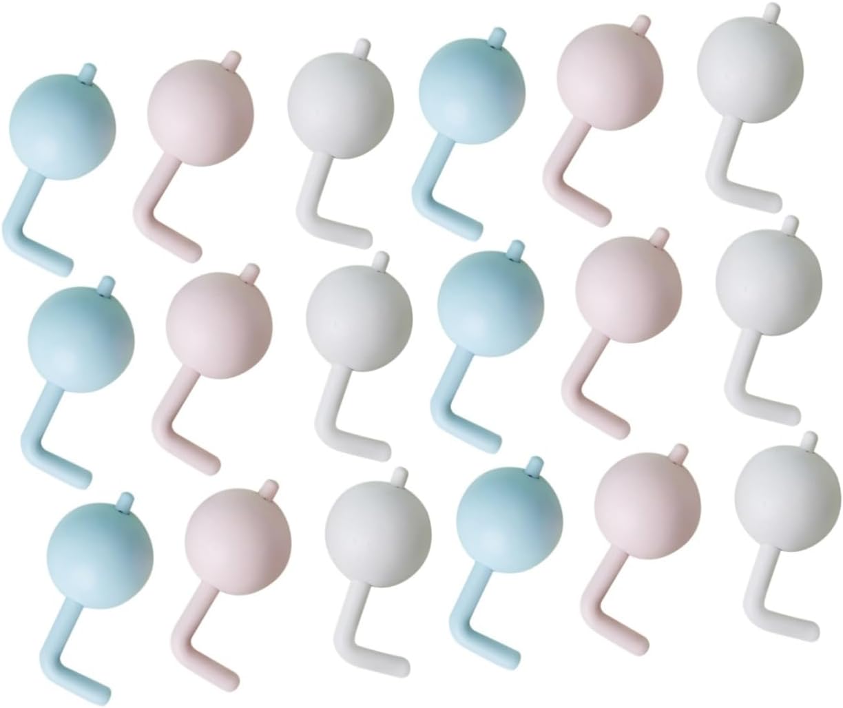 Hemoton 18pcs Multi-functional Cabinet Locks for Boy Girl Easy Adult Access Suitable for Cabinets Refrigerators Toilets and More White