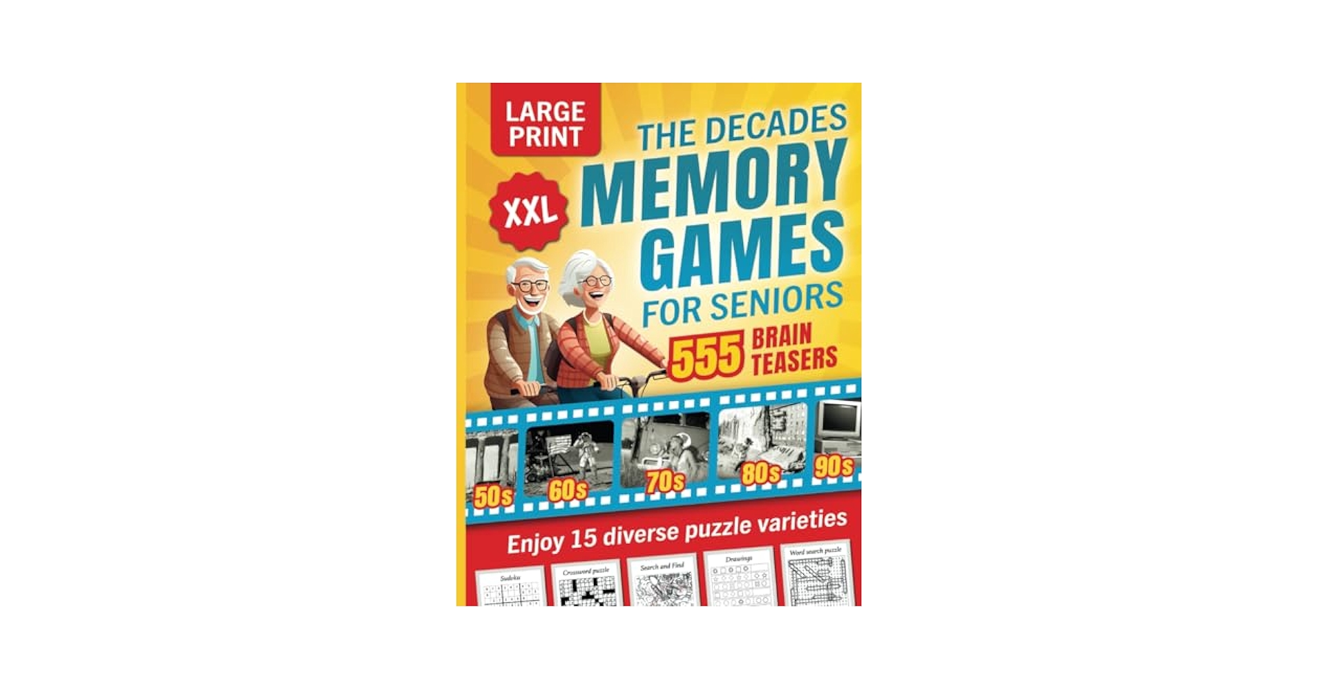 The Decades Memory Games for Seniors XXL: 1950s, 1960s