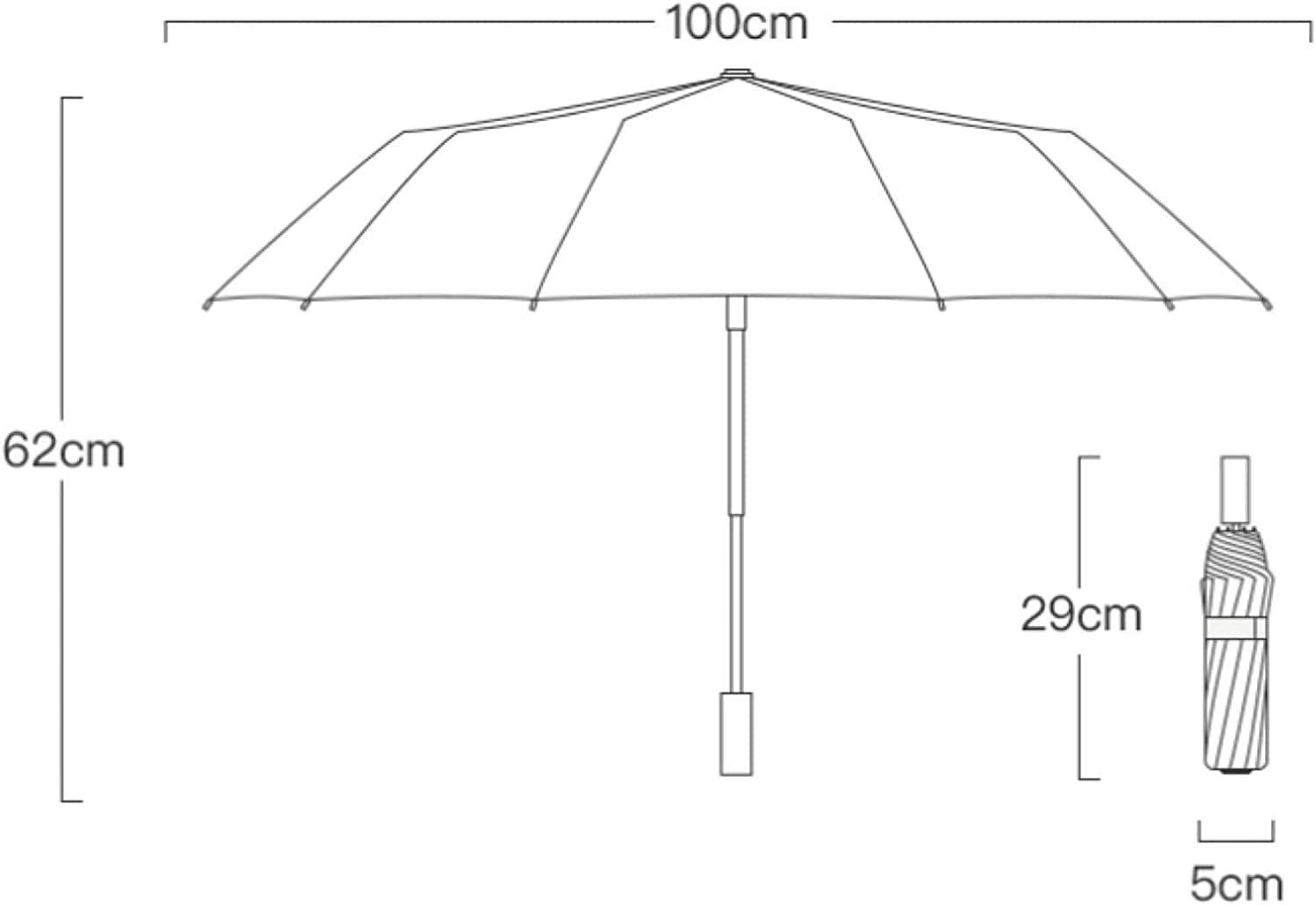 Paraguas Paraguas Plegable Manual Sombrilla Sombrillas De 16 Huesos contra El Viento Protección UV Lluvia Y Sol Doble Uso Resistente Al Paragua De Viaje