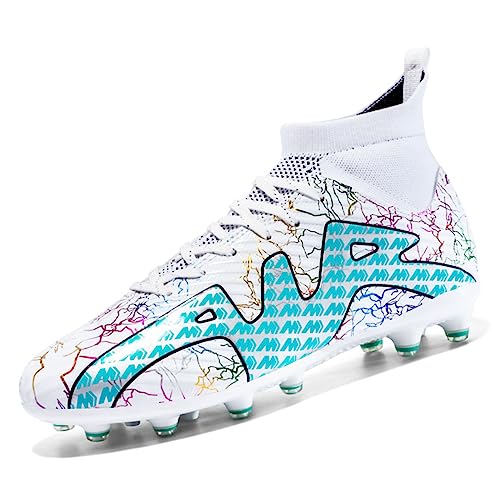 AMLCWZ Fußballschuhe Spike Schuhe für Männer High Top Fußballschuhe...