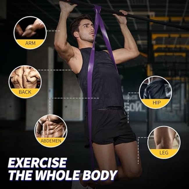 Pull Up Bands, Resistance Band, Pull Up Assistance Band, Long Exercise Workout Resistance Bands Set for Working Out, Fitness, Training, Physical Therapy for Men Women