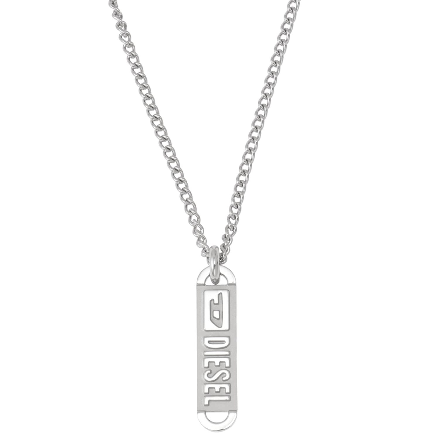 Amazon | [ディーゼル] DIESEL ロゴプレート ネックレス