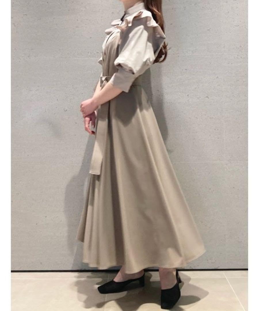 Amazon.co.jp: 完売 スナイデル フレアボリュームジャンスカ モカ S  