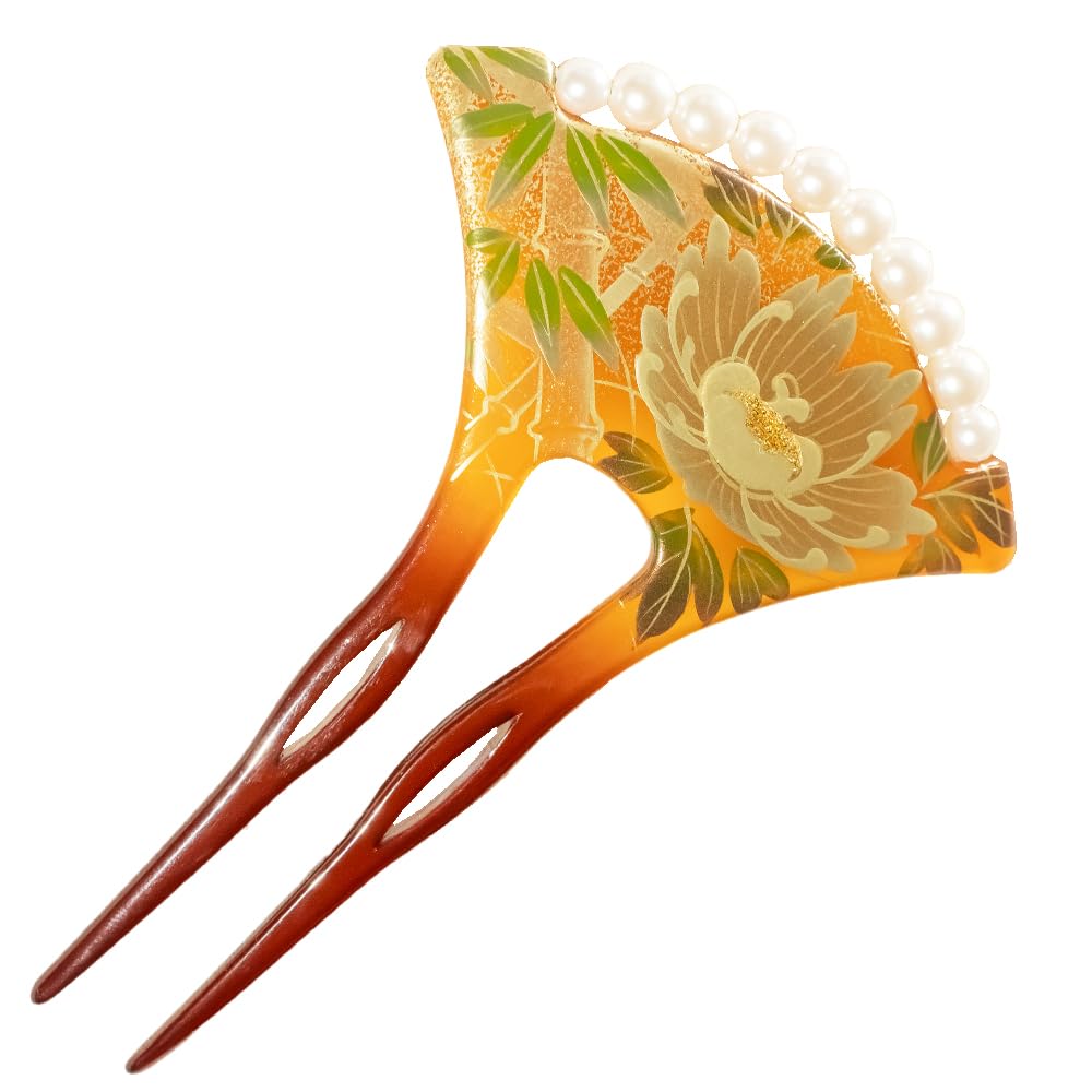 watmos-style 8W506R Hair Ornament, Kimono, Adult, Stylish, Made in Japan, Kamikazari Kimono, Makie, Hair Accessory, After-party, Kimono, Dresses, Visit Wear, Wedding, Graduation Ceremony, School : Clo