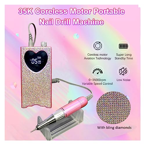 Electric-Nail-Drill-Professional-Portable-Nail-Drill-Professional-35000-RPM-Rechargeable-Electric-Nail-File-Machine-E-File-for-Acrylic-Nails-Gel-Poli
