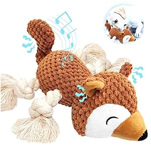 Sqinor Juguetes para Perros Sonido Resistentes Interactivos, Peluches para Perros Cachorros Grandes Pequeños, Regalos para Perros