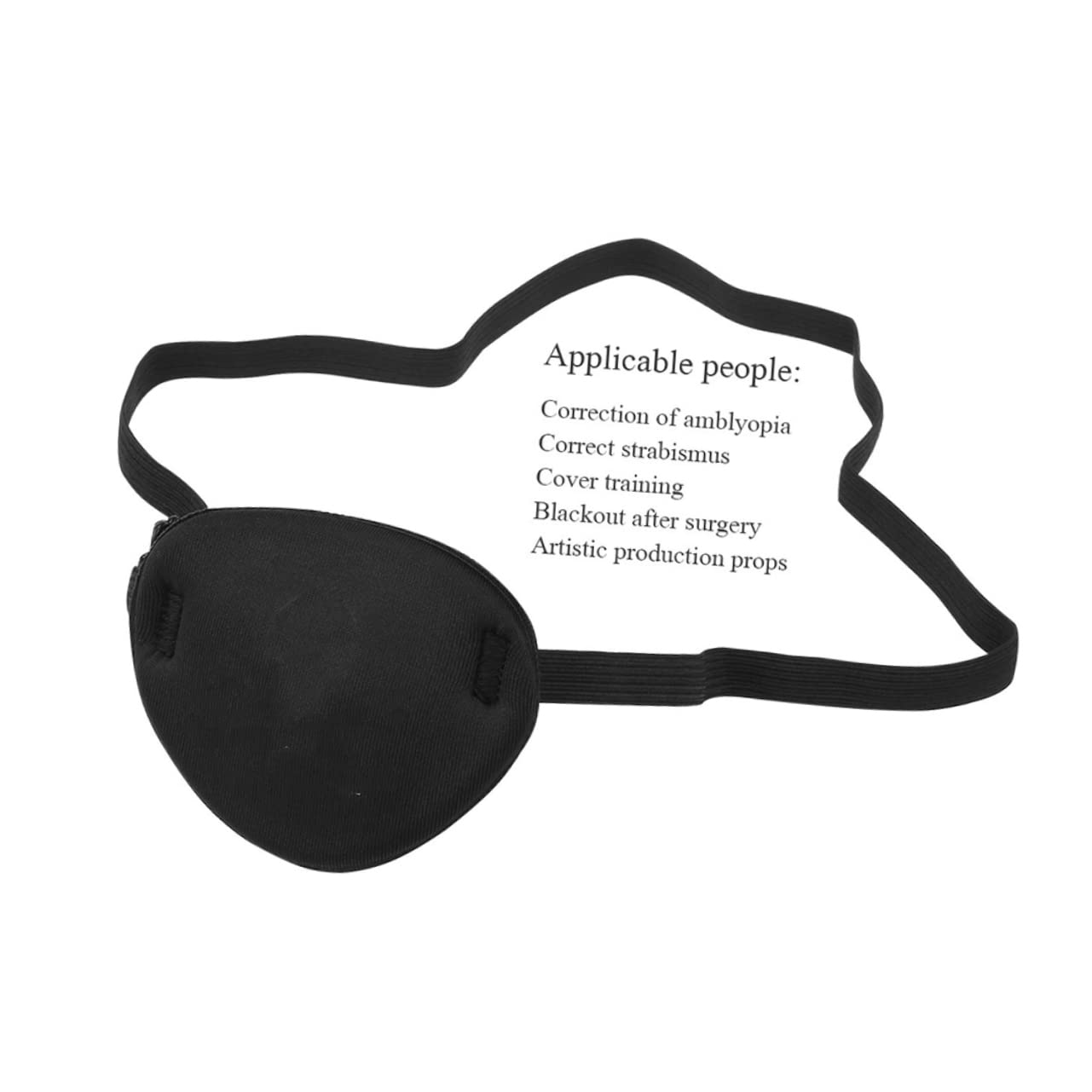 Toyvian 12 Stk Faule Augenklappe Piraten-augenmaske Strabismus-augenklappe Kapitän Augenmasken Halloween-piratenkostüm Einzelne Augenklappe Eine Augenklappe Patch Gemütlich 3d