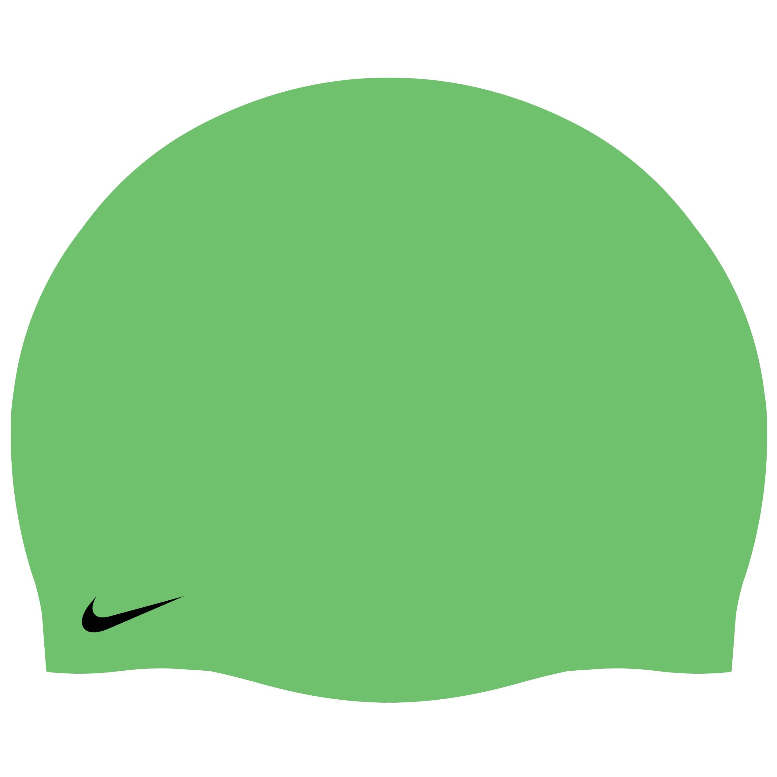 Nike Silicone Youth Swim Cap, Green Shock