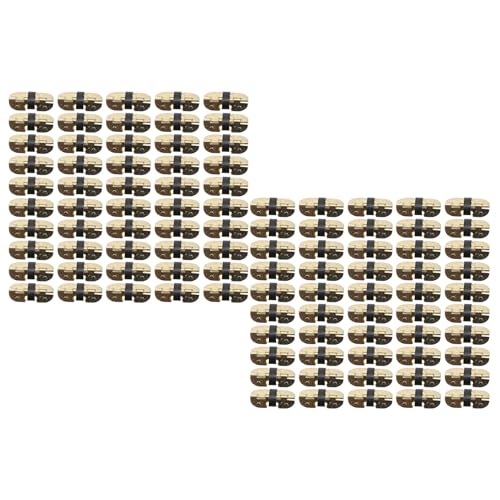 Sturdy Iron Spring Hinge 100 Pcs Set, Self Closing Spring Loaded Hinge Versatile Application Enhanced Aesthetics Convenient Closing, for Wooden Boxes and Jewelry Boxes (30x13mm /