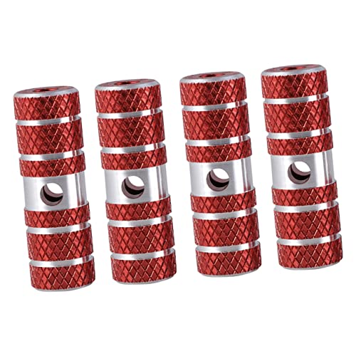 Kisangel Bike Seat Axle Pegs Aluminum Alloy Cylinder Pedals 9.5mm 10mm for Bikes