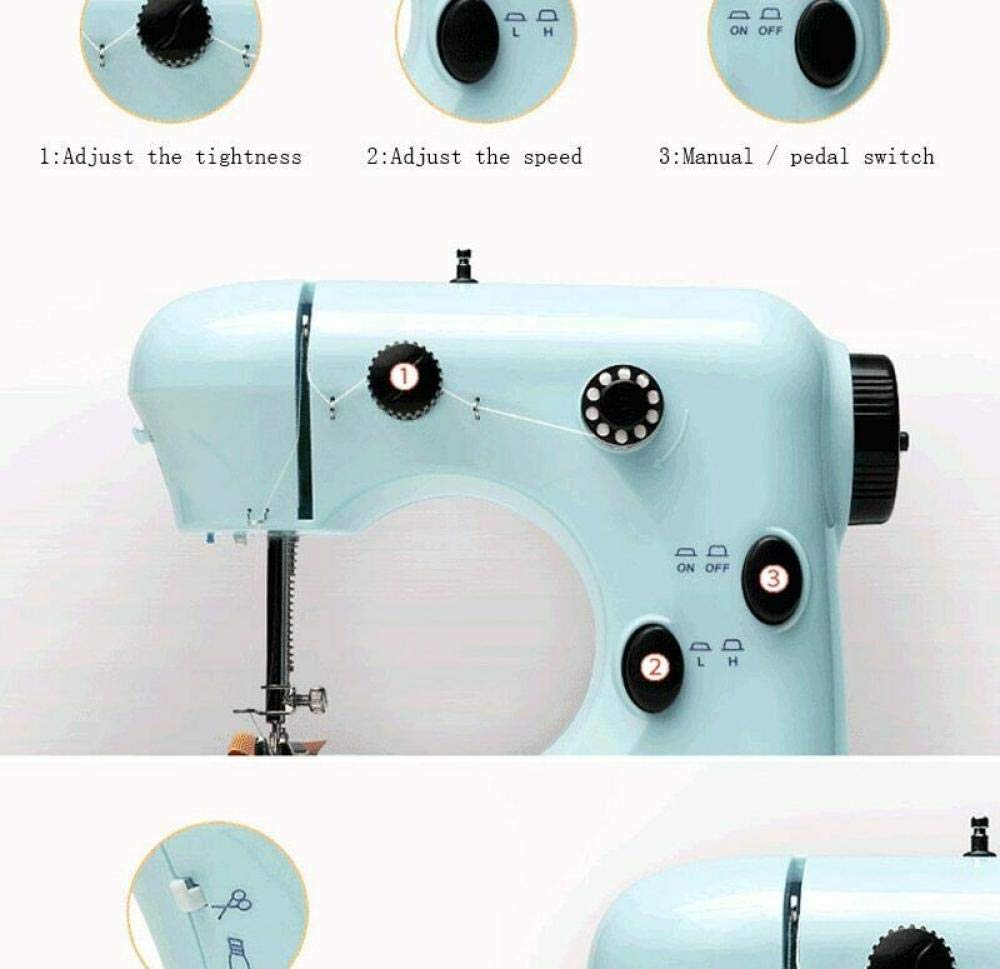 Macchina Da Cucire Elettronica Portatile Con 38 Punti, Tavolo Estendibile E Kit Completo – Doppia Velocità (350-400 SPM), Per Riparazioni E Progetti Fai Da Te