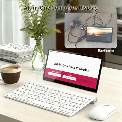 Image of MageCore Touch Scren Monitor 10.1 inch Compatible with Raspberry Pi CM5 / CM5 Lite Tablet with PCIe ExtenderUSB, HDMI Output, GPIO for STEM, IoT, AI Programming, Learning, Maker Projects
