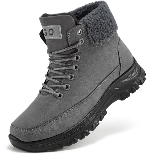 Decould sylf Womens Winter Snow Boots 2026: Comfortable Ankle Booties Warm Lace Up Fur Lined Shoes for Walking Outdoor