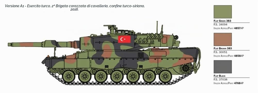 Italeri 6559 Leopard 2A4 Model kit carri armati Scala 1:35