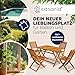 Casaria® Gartenmöbel Set Wetterfest Klappbar Akazie 5-TLG. FSC®-Zertifiziert Holz 160kg Belastbarkeit Garten Terrasse Balkonmöbel 120x70cm Möbelset 4 Personen