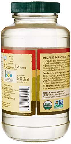 Image of Organic India Virgin Coconut Oil, 500ml & Apple Cider Vinegar 500 Ml