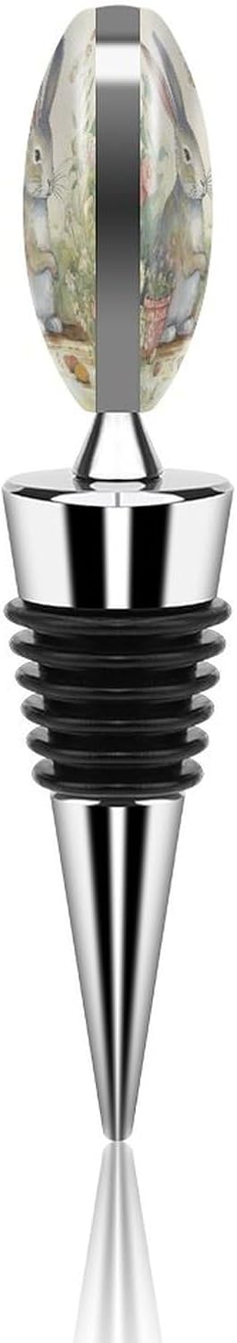 Zinc Alloy Wine Stopper, Reusable Decorative Wine Bottle Stoppers image 5