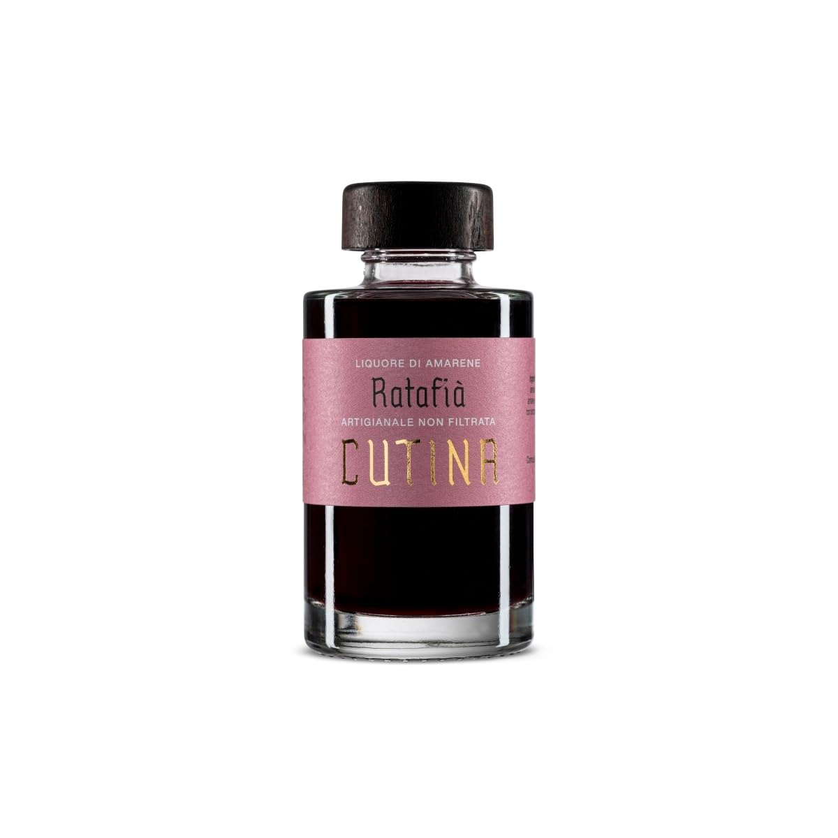Ratafià Cutina | Liquore Artigianale di Amarene| 100 ML | 12 BOTTIGLIE DA 100 ML/1,2 LT | Dolce, Fruttato e Naturale | Ricetta Abruzzese Tradizionale | Made in Italy | 19% Vol (BOX 12 BOTTIGLIE)