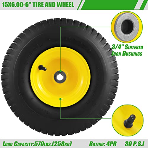 15x6.00-6 Tire - Bushing Details