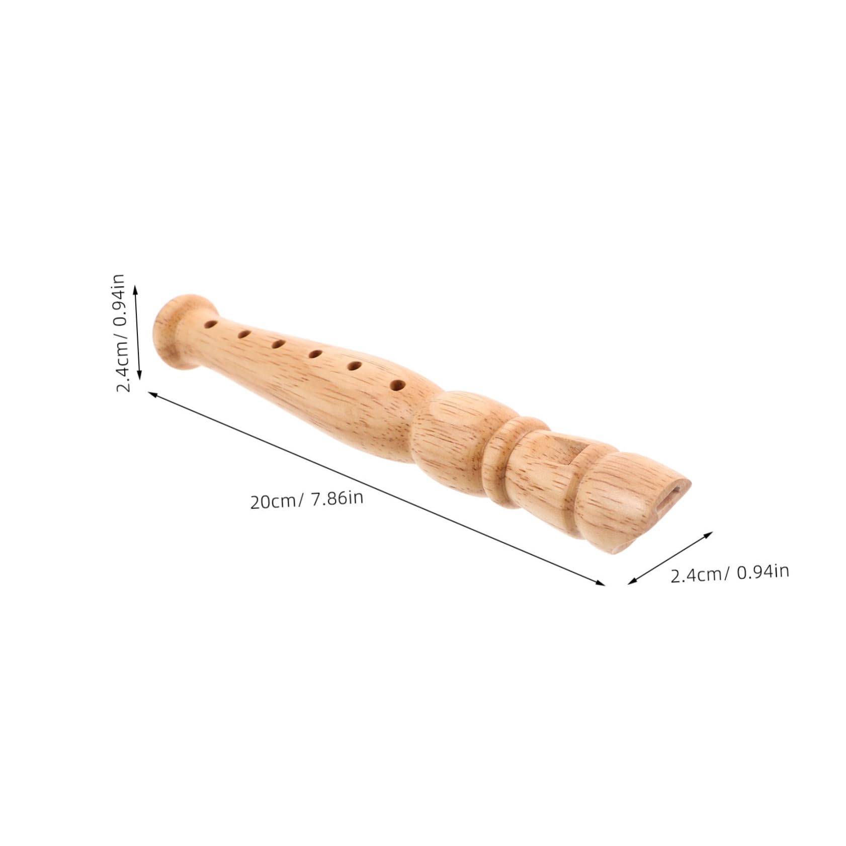 Sosoport Wooden Recorder Beginner Friendly Piccolo Instrument for Music Education Safe Durable Wood Design for Young Musicians Inspiring Creativity