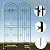 2 Pack 86.7" H x 19.7" W Metal Garden Trellis for Climbing Plants Outdoor, Black Lattice Panel, Sturdy Plant Support for Roses, Vines, Cucumbers & Vegetables