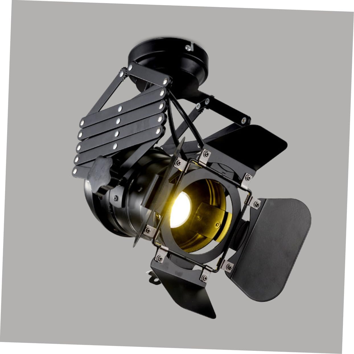 LED Adjustable Spotlight for Store Black Small Warm Yellow Light for Shopping Malls and Restaurants Easy to Install Versatile Track Lighting Fixture