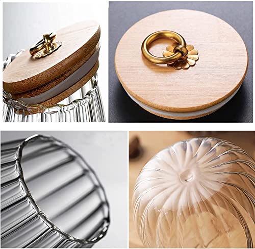 HASA zone Glass Jars with Lids, Set of 4 Glass Canister Storage Jar, 750ML Clear Glass Storage Jar, Airtight Food Canisters for Kitchen Preseving Spice, Sugar, Spaghetti, Cookie&Tea - Image 5