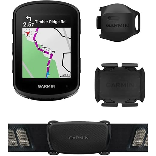 Garmin Edge 540 Bundle, GPS Cycling Computer, Adaptive Coaching, Multi-Band GNSS, Climbpro Ascent Planner, Cycling Ability and Course Demands, Includes Speed Sensor, Cadence Sensor and Hrm-Dual