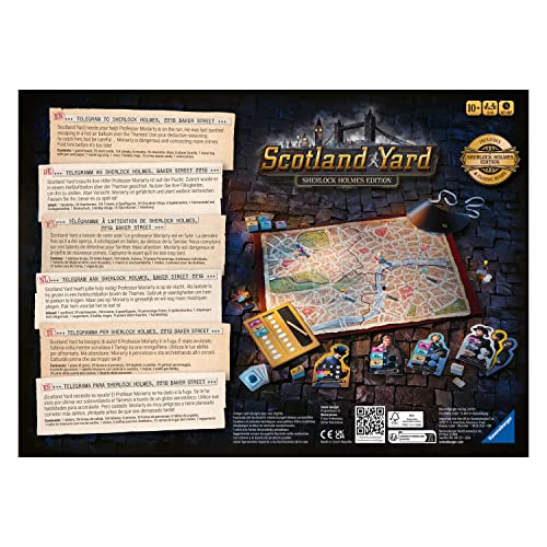 Ravensburger Scotland Yard Sherlock Homes Edition - Family Strategy Board Games For Kids And Adults Age 8 Years Up - 2 To 6 Players #TOP5