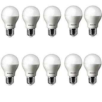 Philips AceSaver 4W E27 LED Bulb 350lm, Warm White, Pack of 10