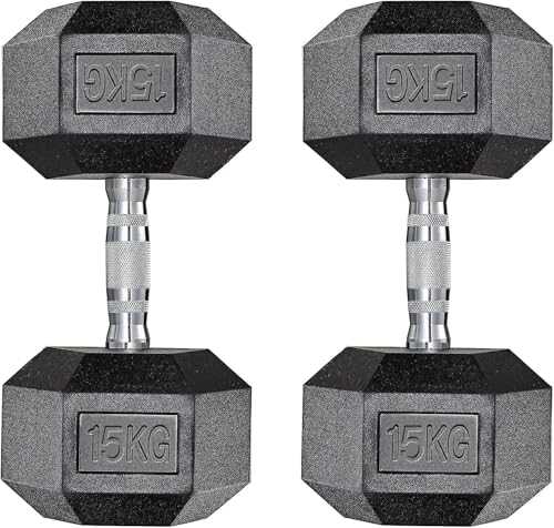 Kurzhanteln Set, Hexagon Hanteln Set 10 kg, 15 kg, 20 kg, 25 kg, 30 kg, Rutschsicher Ummantelt, Gummi Beschichtet Gusseisen Gewichte für Damen und Herren Krafttraining Kurzhanteln Set, Hexagon Hanteln Set 10 kg, 15 kg, 20 kg, 25 kg, 30 kg, Rutschsicher Ummantelt, Gummi Beschichtet Gusseisen Gewichte für Damen und Herren Krafttraining