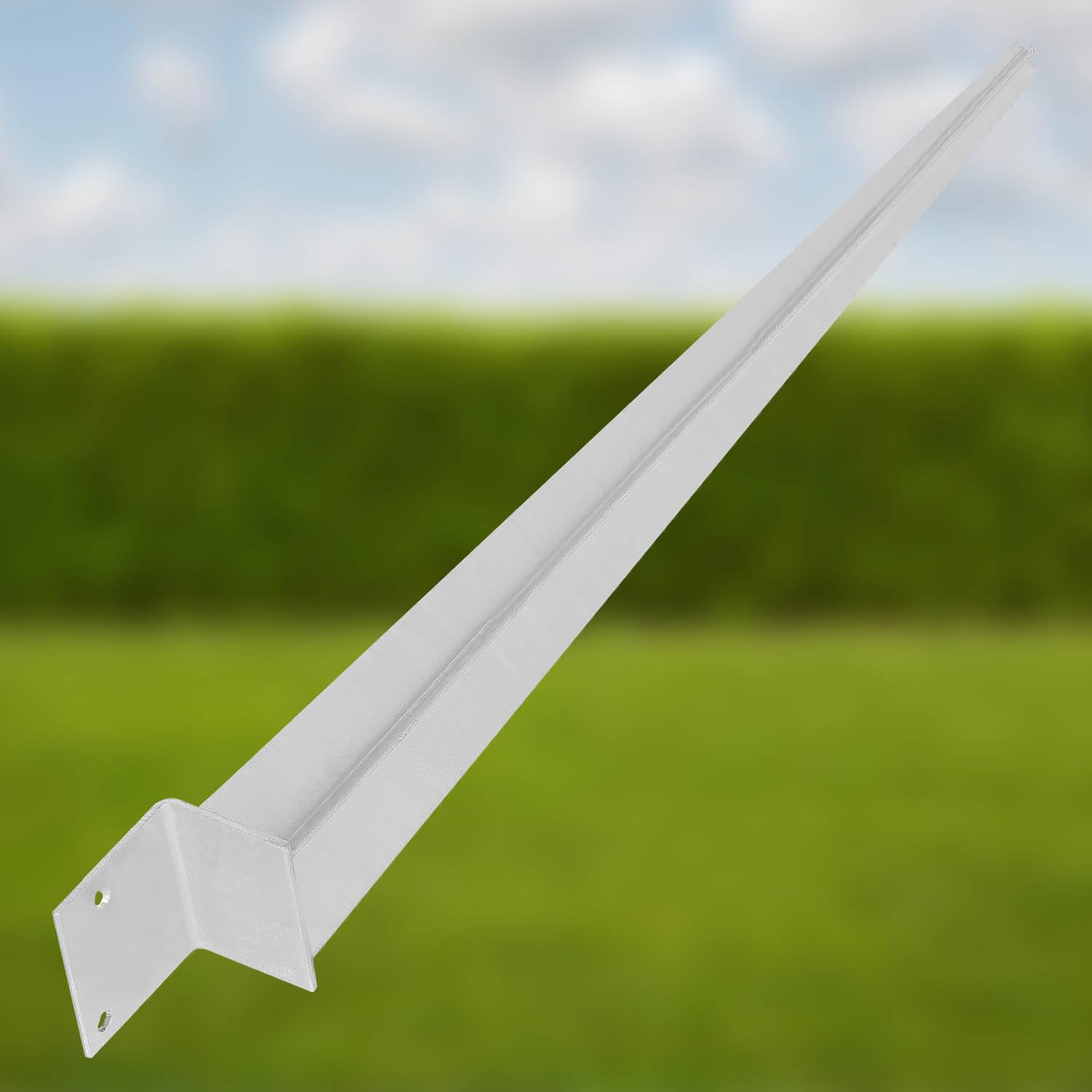 KOTARBAU® 6 Pezzi Supporto per Palo - Acciaio Zincato - 500 mm - Argento - 50 x 60 mm - Supporti per Pali in Legno - Staffe Per Pali In Legno - Supporto Palo Recinzione - Resistente alla Corrosione
