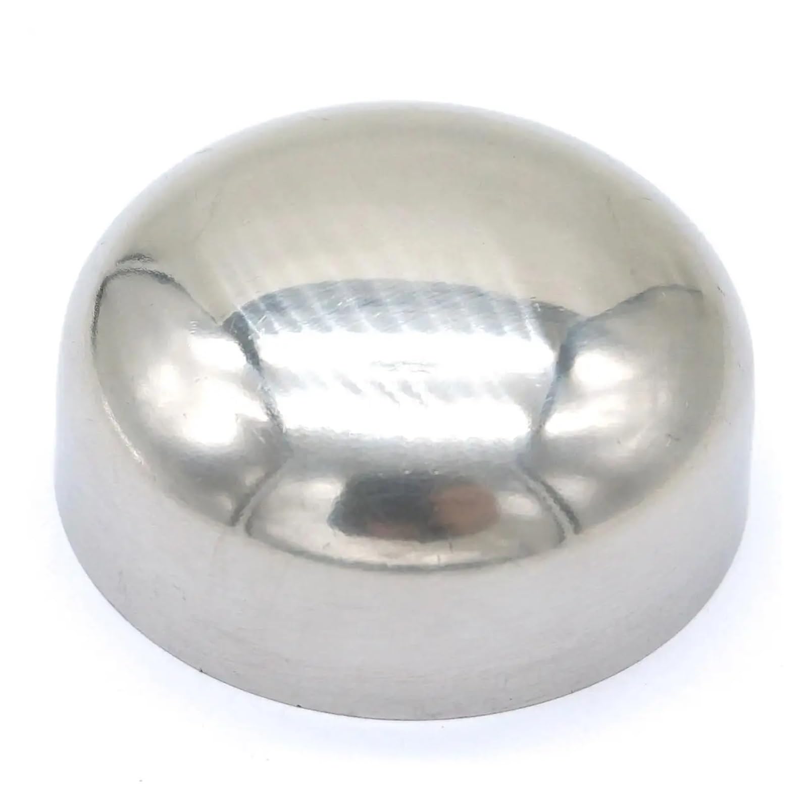 Fqhidmomx One Color 51Mm 2" O/D 304 Stainless Steel Hygiene Grade Welding End Cap Pipe Fitting Plumbing Fittings
